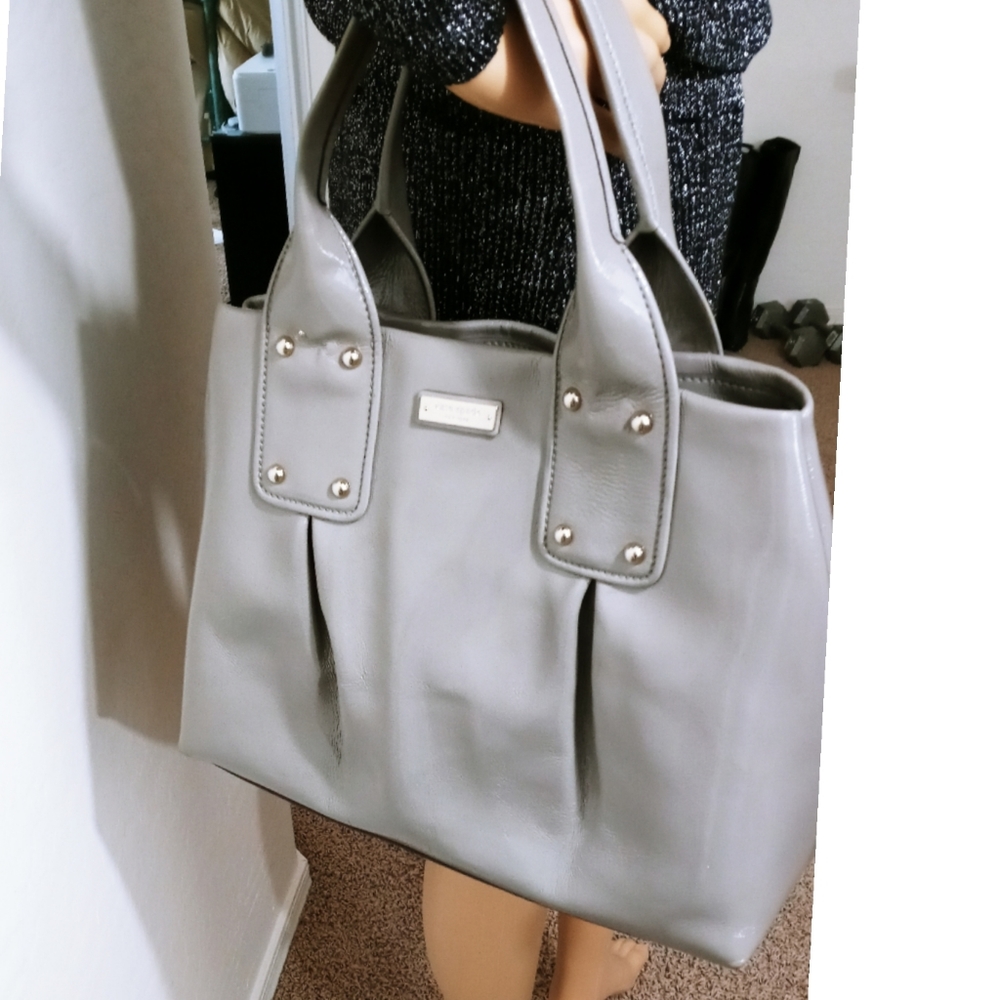 kate spade - Gray Patent Leather Bag - Picture 2 of 6